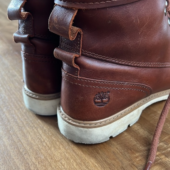 Women’s Timberland Brown Leather Waterproof Boots - Picture 3 of 6